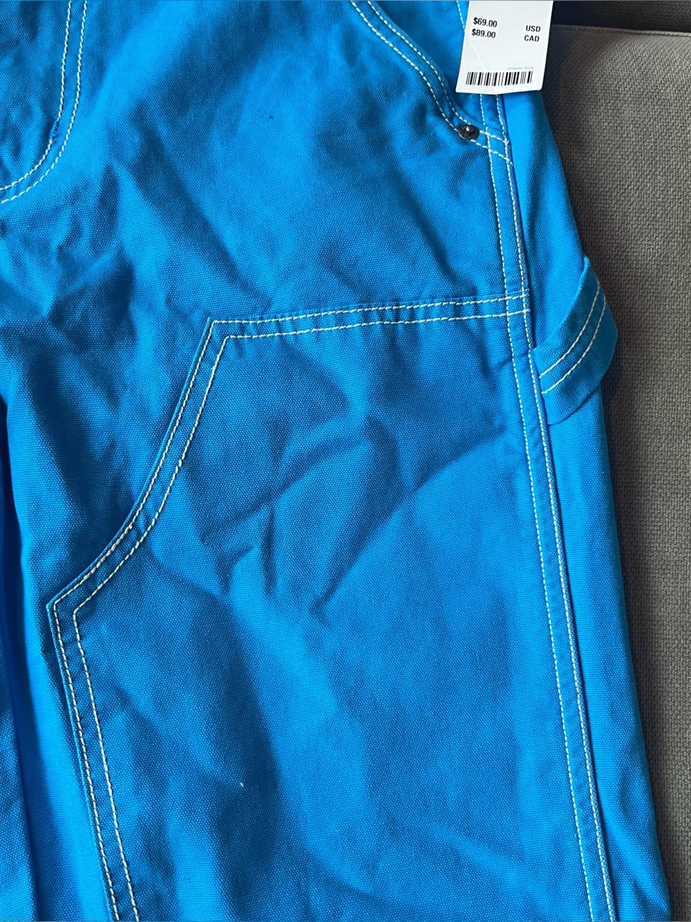 NWT BDG Carpenter Pants Bright Blue 26 - Picture 7 of 12
